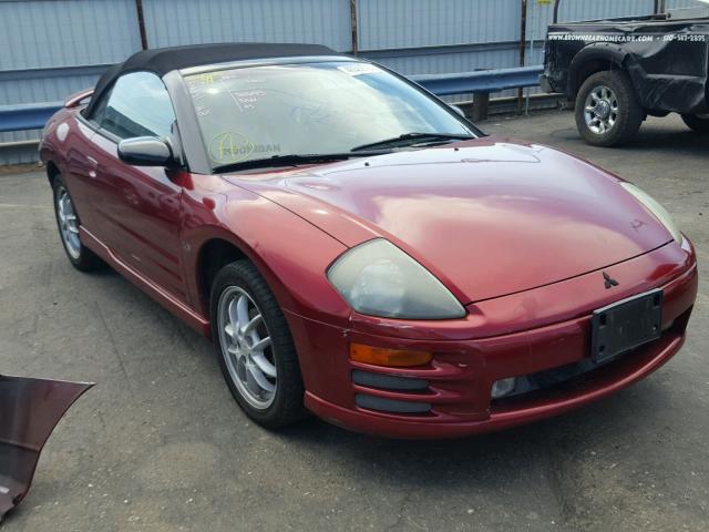 4A3AE85HX1E220282 - 2001 MITSUBISHI ECLIPSE SP BURGUNDY photo 1