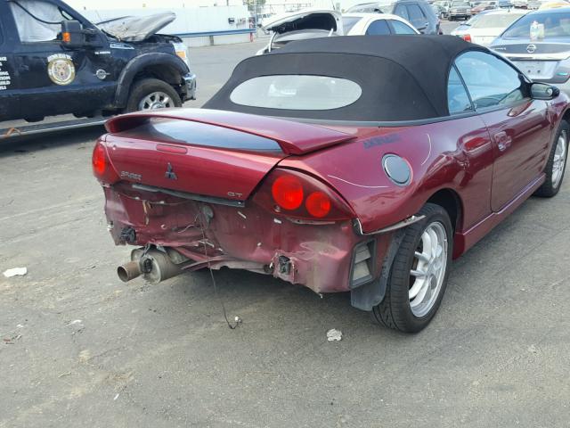 4A3AE85HX1E220282 - 2001 MITSUBISHI ECLIPSE SP BURGUNDY photo 4