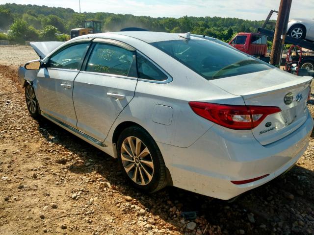 5NPE34AF9FH094057 - 2015 HYUNDAI SONATA SPO WHITE photo 3