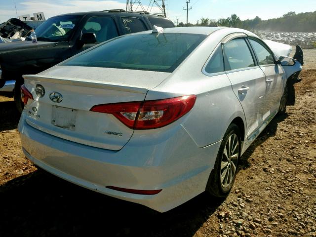 5NPE34AF9FH094057 - 2015 HYUNDAI SONATA SPO WHITE photo 4