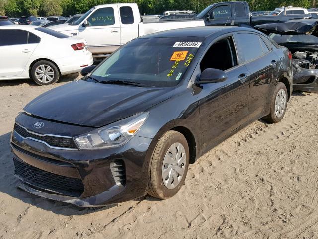 3KPA24AB9KE171488 - 2019 KIA RIO S BLACK photo 2