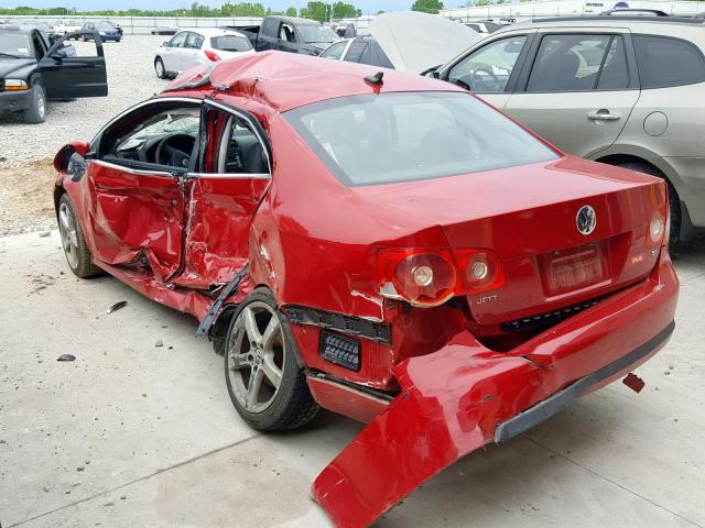 3VWRG71K97M100467 - 2007 VOLKSWAGEN JETTA 2.5 RED photo 3