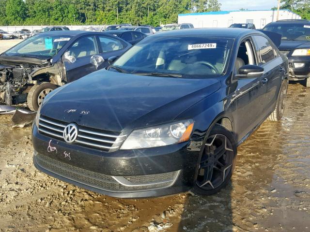 1VWAP7A37DC136967 - 2013 VOLKSWAGEN PASSAT S BLACK photo 2