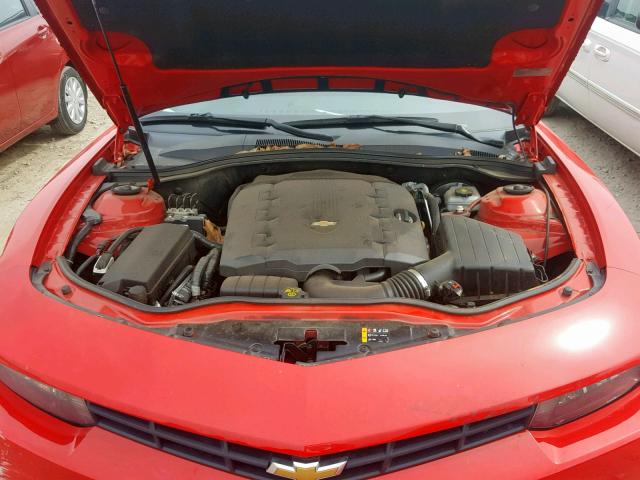 2G1FD1E35F9172152 - 2015 CHEVROLET CAMARO LT RED photo 7