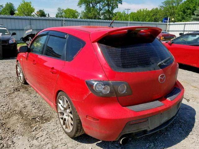 JM1BK34MX71695285 - 2007 MAZDA SPEED 3 RED photo 3