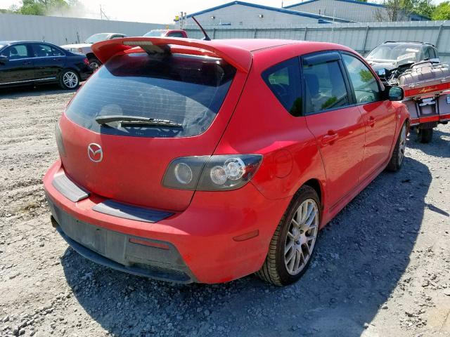 JM1BK34MX71695285 - 2007 MAZDA SPEED 3 RED photo 4