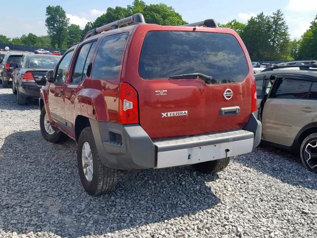 5N1AN0NU8EN806921 - 2014 NISSAN XTERRA X RED photo 3