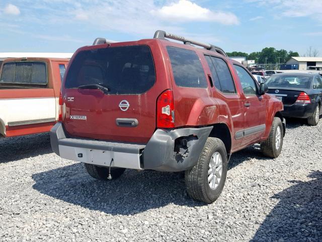 5N1AN0NU8EN806921 - 2014 NISSAN XTERRA X RED photo 4