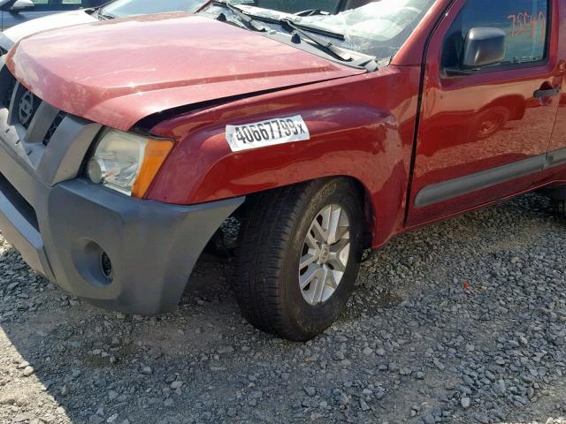 5N1AN0NU8EN806921 - 2014 NISSAN XTERRA X RED photo 9