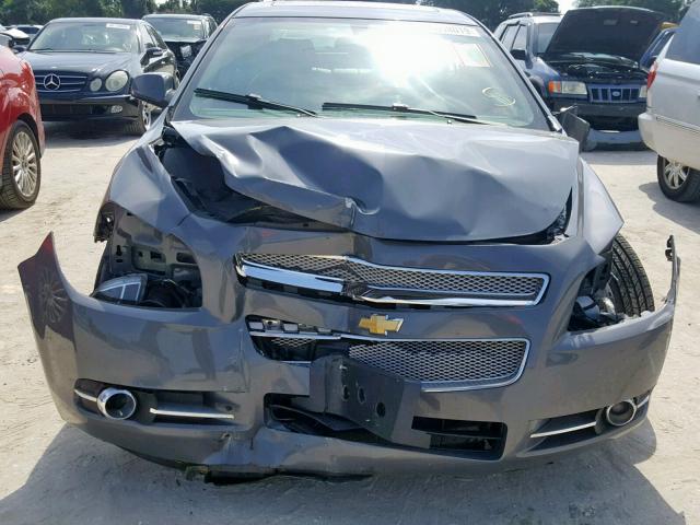 1G1ZK577784277369 - 2008 CHEVROLET MALIBU LTZ ნაცრისფერი ფოტო 9