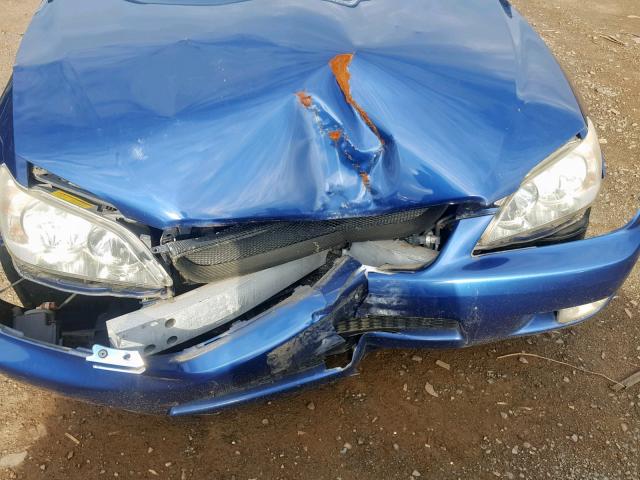 JTHBD192X20049795 - 2002 LEXUS IS 300 BLUE photo 9