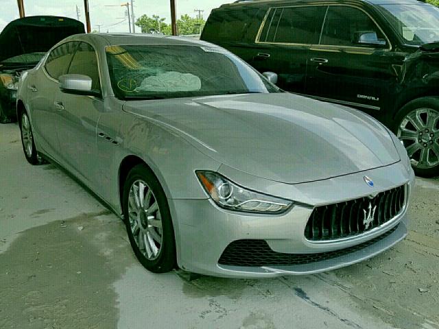 ZAM57XSA7E1086484 - 2014 MASERATI GHIBLI SILVER photo 1