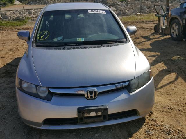 JHMFA36206S001890 - 2006 HONDA CIVIC HYBR SILVER photo 9