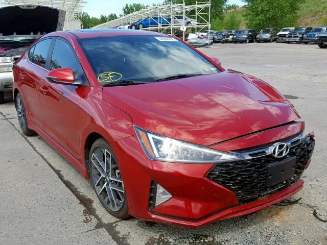 KMHD04LB8KU828522 - 2019 HYUNDAI ELANTRA SP RED photo 1