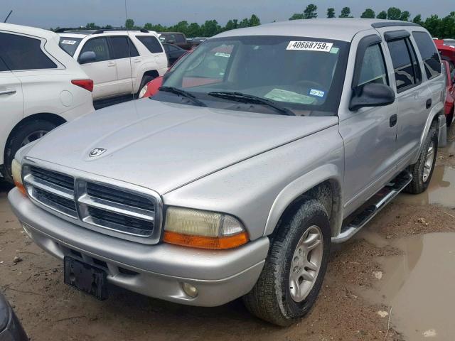 1D4HR48N03F522390 - 2003 DODGE DURANGO SL SILVER photo 2