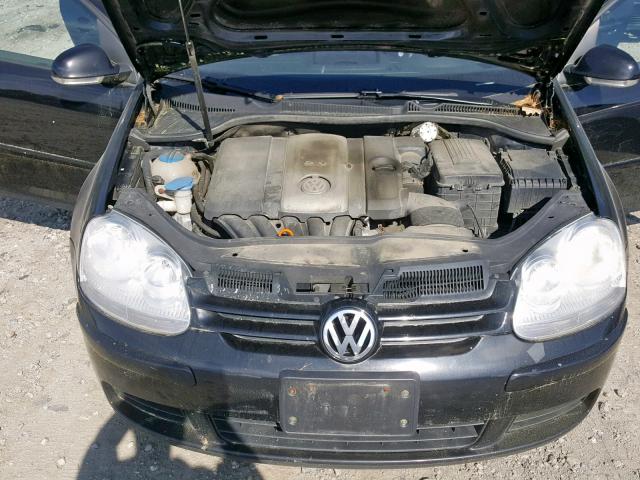 WVWCS71K27W248001 - 2007 VOLKSWAGEN RABBIT BLACK photo 7