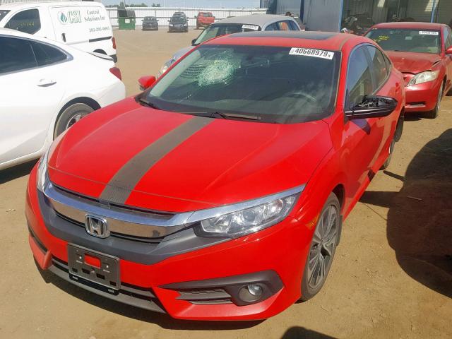 JHMFC1F75JX028931 - 2018 HONDA CIVIC EXL 红色 照片 2