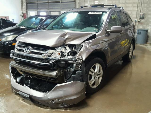 5J6RE4H72BL043543 - 2011 HONDA CR-V EXL GRAY photo 2