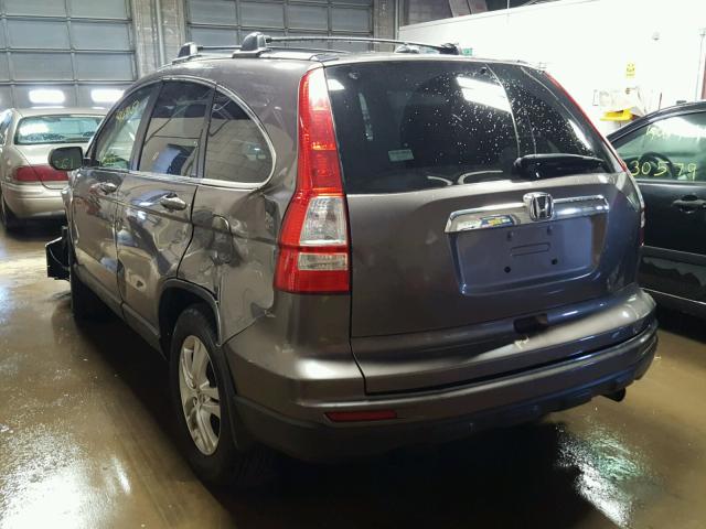 5J6RE4H72BL043543 - 2011 HONDA CR-V EXL GRAY photo 3