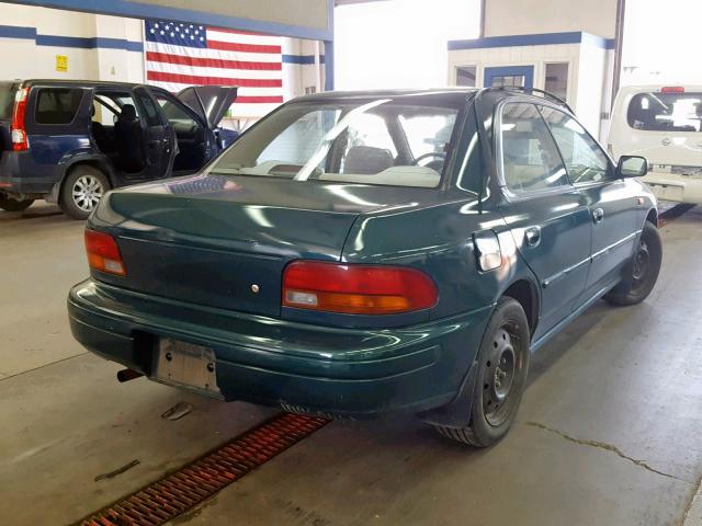 JF1GC4351TH512124 - 1996 SUBARU IMPREZA L GREEN photo 4