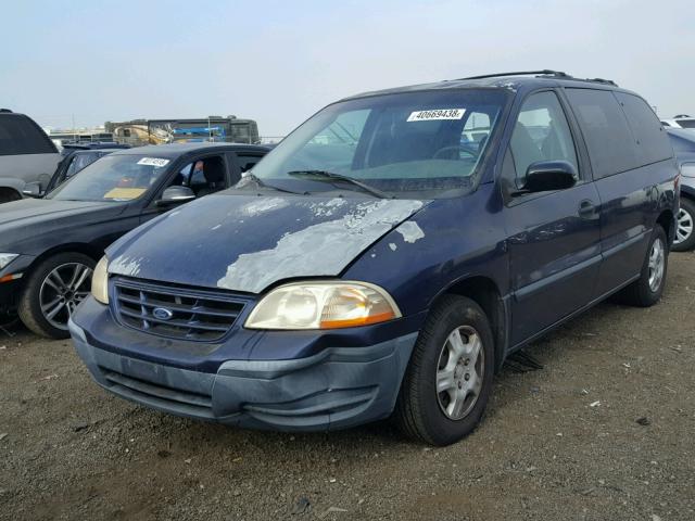 2FMZA5144YBA04139 - 2000 FORD WINDSTAR L BLUE photo 2