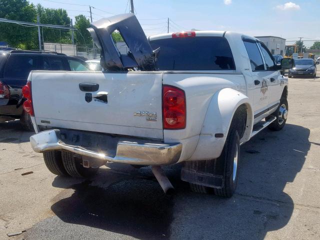 3D7MX49A57G785000 - 2007 DODGE RAM 3500 WHITE photo 4