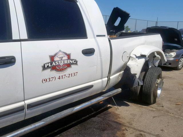 3D7MX49A57G785000 - 2007 DODGE RAM 3500 WHITE photo 9