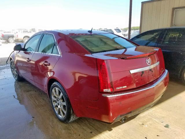 1G6DR57V280147697 - 2008 CADILLAC CTS HI FEA RED photo 3