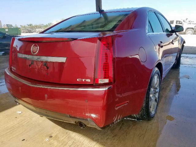 1G6DR57V280147697 - 2008 CADILLAC CTS HI FEA RED photo 4