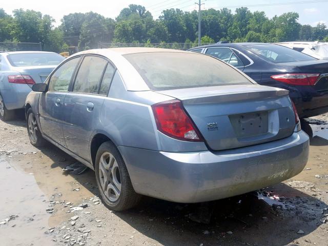 1G8AL52F53Z106044 - 2003 SATURN ION LEVEL BLUE photo 3