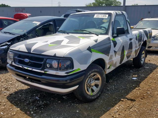 1FTCR10A9VUB39013 - 1997 FORD RANGER WHITE photo 2