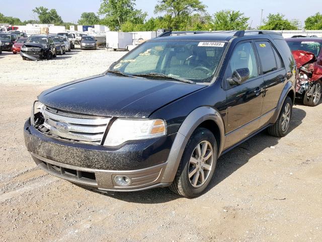 1FMDK02W18GA10404 - 2008 FORD TAURUS X S BLACK photo 2