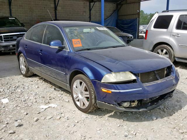 WVWAD63B55E078311 - 2005 VOLKSWAGEN PASSAT GLS BLUE photo 1