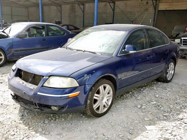 WVWAD63B55E078311 - 2005 VOLKSWAGEN PASSAT GLS BLUE photo 2