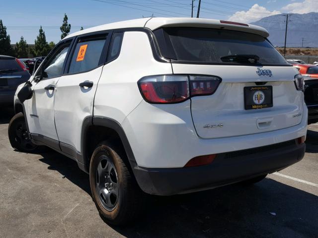 3C4NJDAB7JT366777 - 2018 JEEP COMPASS SP თეთრი ფოტო 3