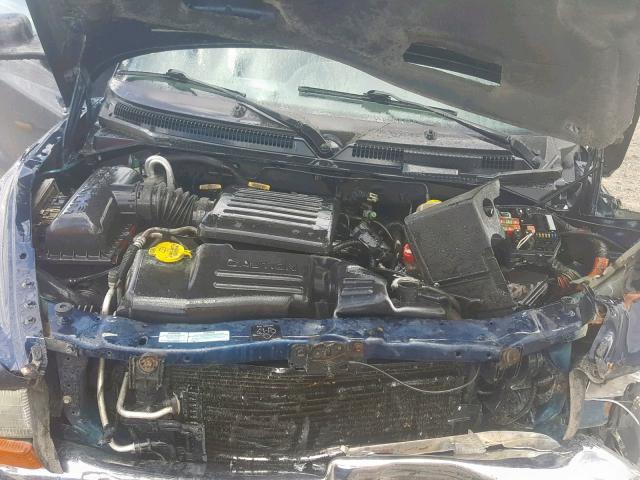 1B7GG2AN3YS757121 - 2000 DODGE DAKOTA QUA BLUE photo 7