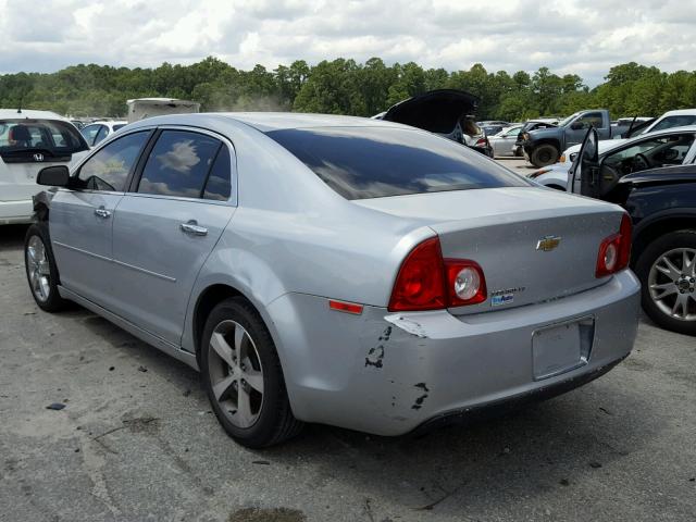 1G1ZC5EU6CF139485 - 2012 CHEVROLET MALIBU 1LT ვერცხლისფერი ფოტო 3
