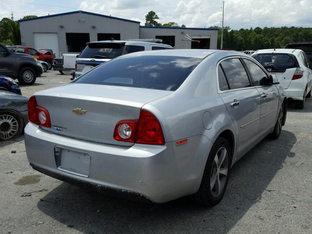 1G1ZC5EU6CF139485 - 2012 CHEVROLET MALIBU 1LT ვერცხლისფერი ფოტო 4