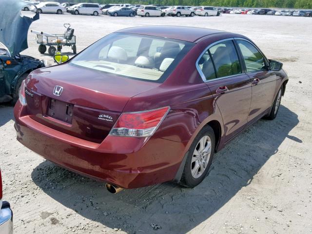 1HGCP26429A102083 - 2009 HONDA ACCORD LXP MAROON photo 4