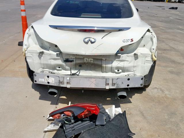 JNKCV64EX8M117059 - 2008 INFINITI G37 BASE WHITE photo 9