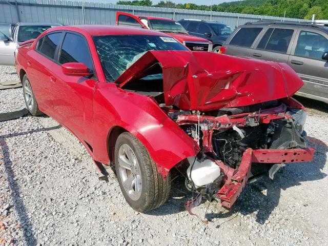 2C3CDXHGXDH502094 - 2013 DODGE CHARGER SX RED photo 1