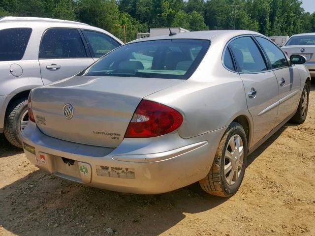 2G4WC582661305189 - 2006 BUICK LACROSSE C SILVER photo 4