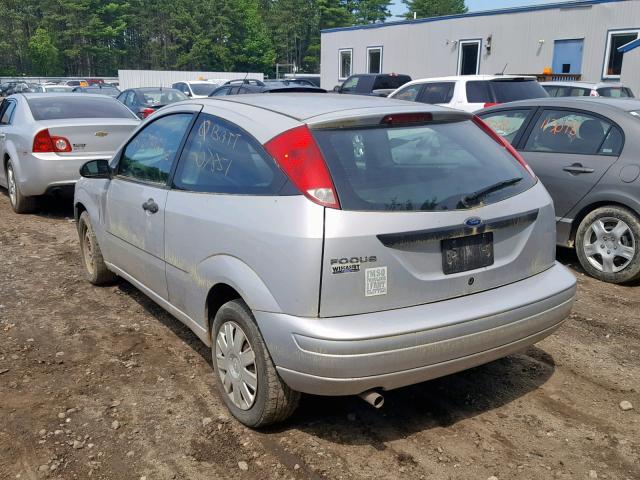 1FAFP31N77W223568 - 2007 FORD FOCUS ZX3 SILVER photo 3