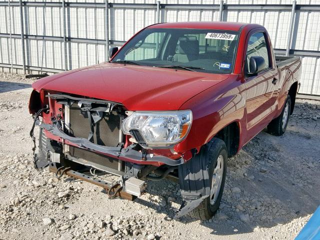 5TFNX4CN5CX017131 - 2012 TOYOTA TACOMA RED photo 2