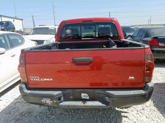 5TFNX4CN5CX017131 - 2012 TOYOTA TACOMA RED photo 6