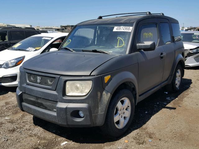 5J6YH18534L007119 - 2004 HONDA ELEMENT EX BLACK photo 2