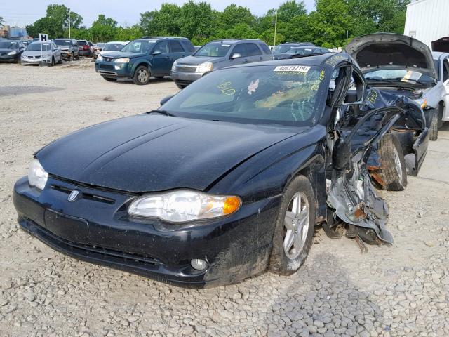 2G1WX12K459262734 - 2005 CHEVROLET MONTE CARL BLACK photo 2