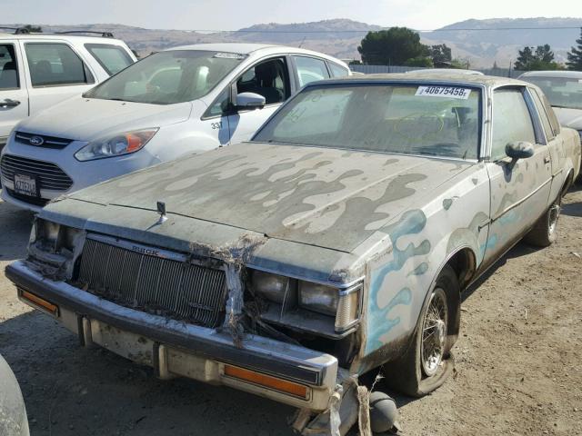 1G4GJ47Y1GP419809 - 1986 BUICK REGAL SILVER photo 2