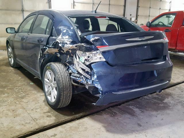 1C3CCBAB6DN704748 - 2013 CHRYSLER 200 LX BLUE photo 3