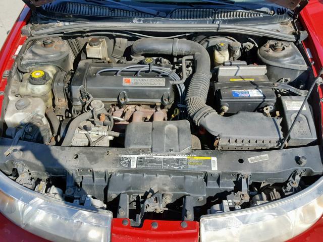 1G8ZR1279YZ162210 - 2000 SATURN SC2 RED photo 7